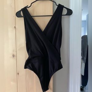 NWOT- Vici black crossover body suit